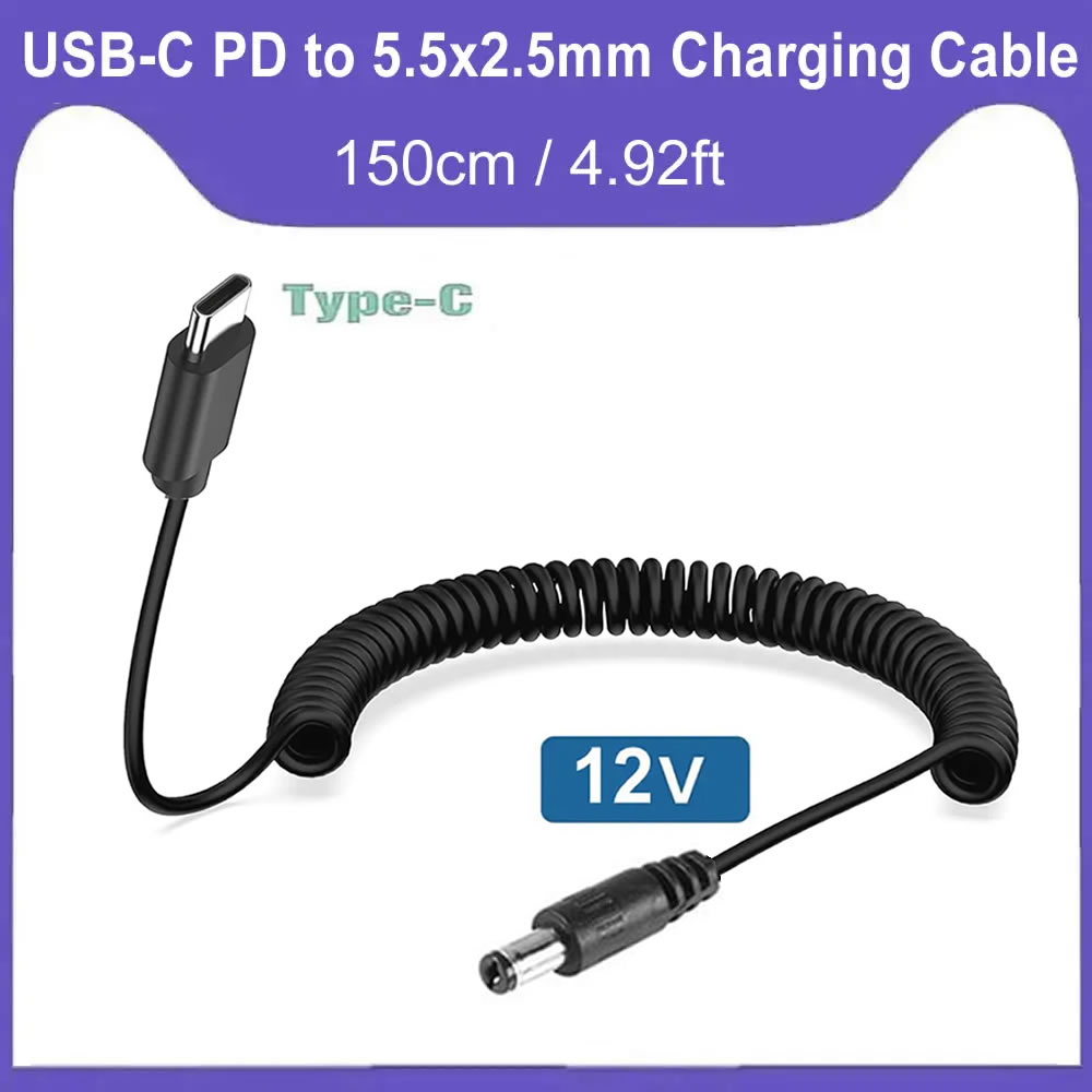 Outdoor Power Lead - USB C naar DC 5.5mm X