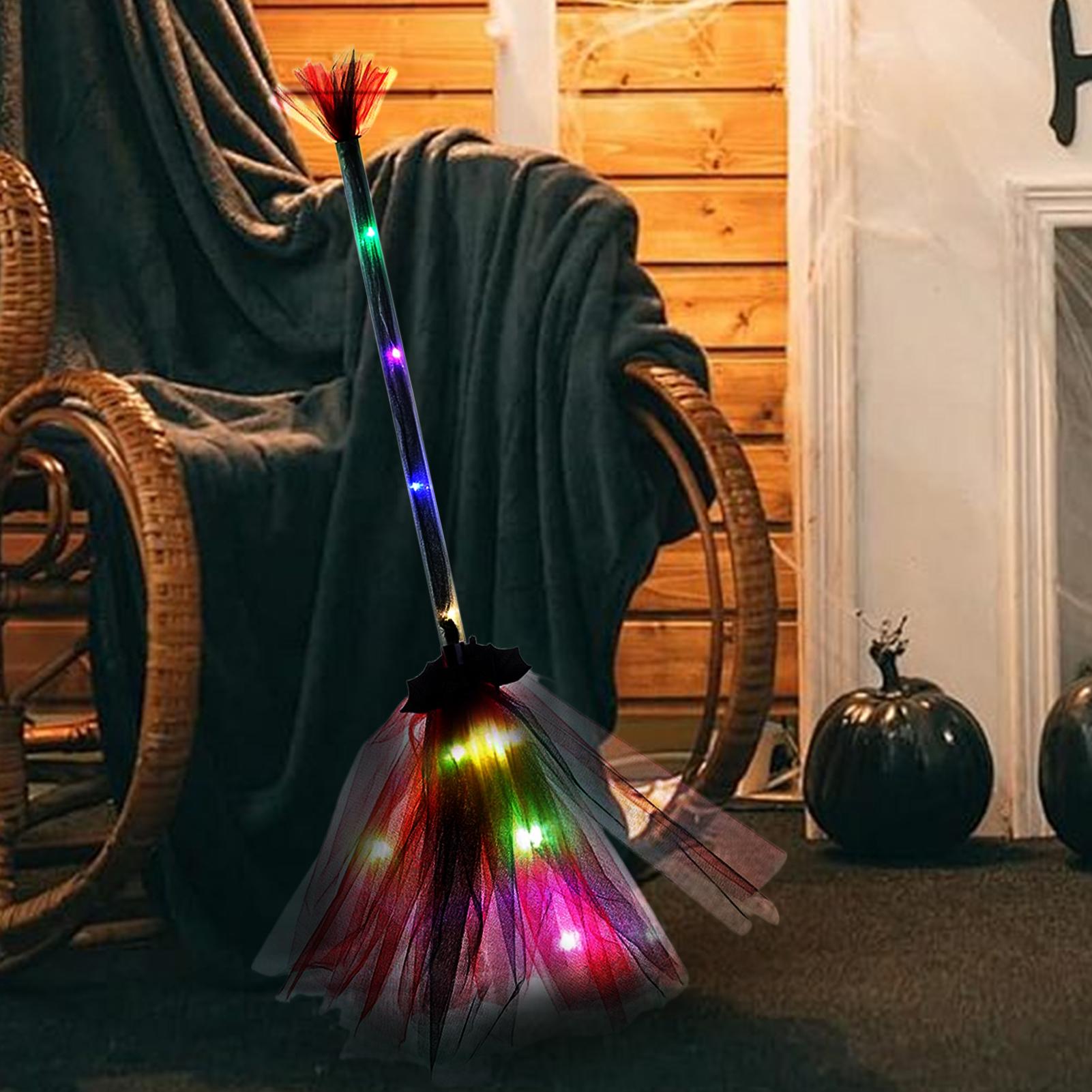 Outdoor Power Broom - Heksenbezem op batterijen, grappig decoratief kostuumaccessoire