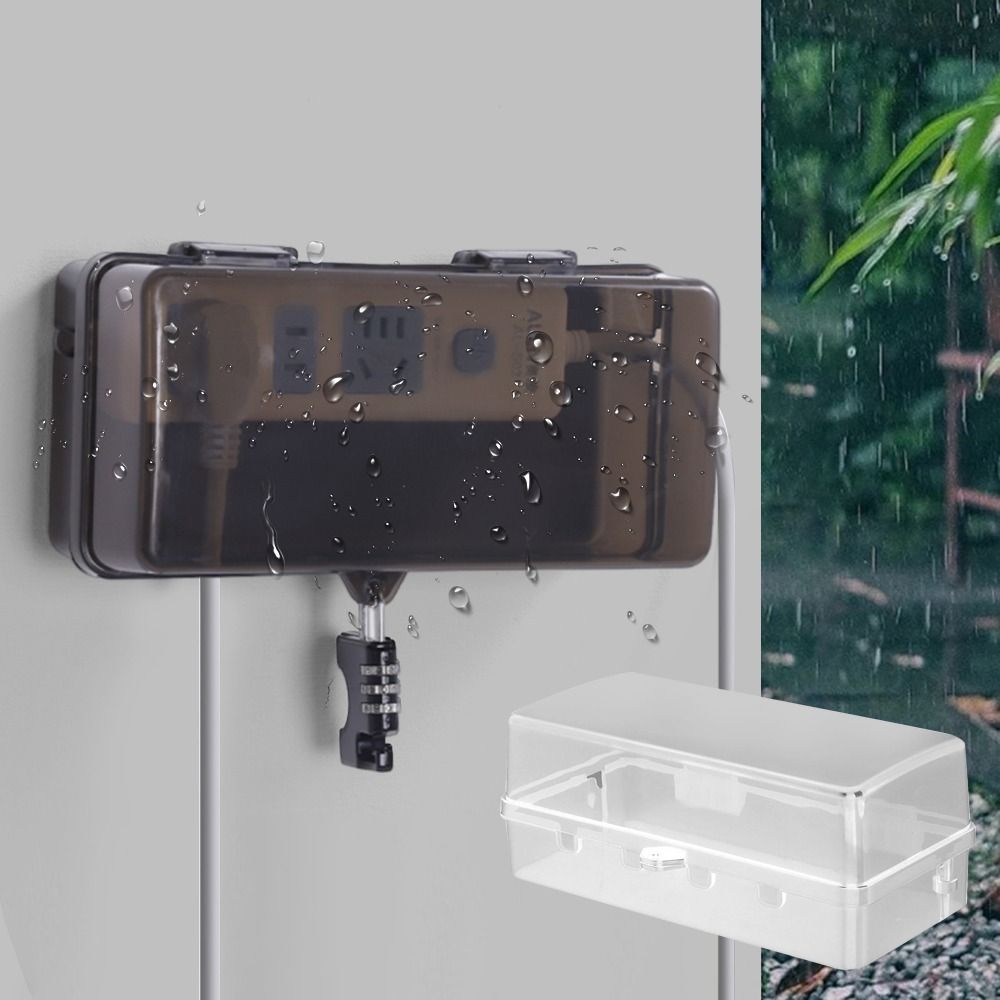Outdoor Power Lead - Duurzame kunststof stekkerdoos Anti-diefstal Weerbestendige verlengsnoerhoes