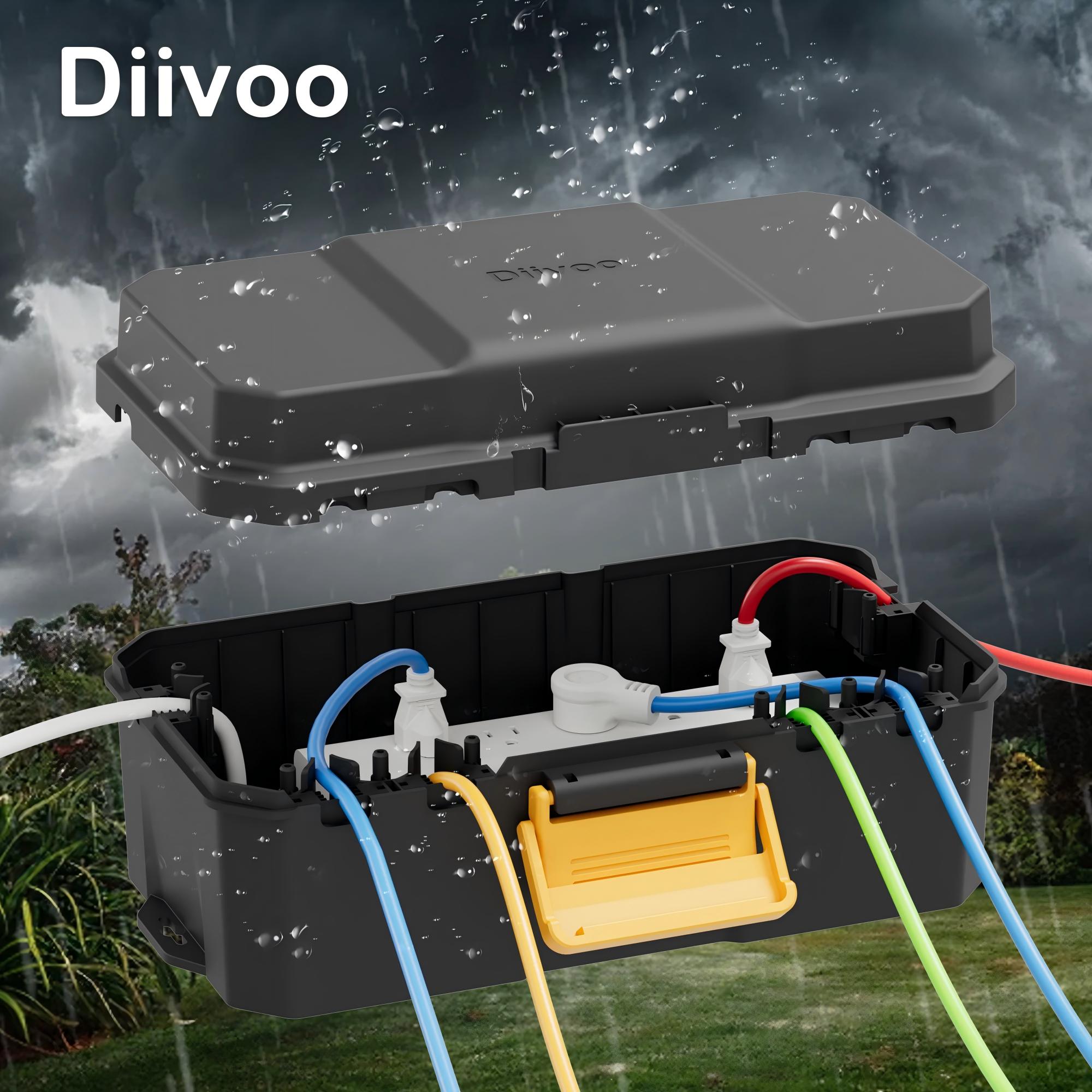 Outdoor Power Outlet Cover - Diivoo waterdichte elektrische kast buiten kabelverbinding
