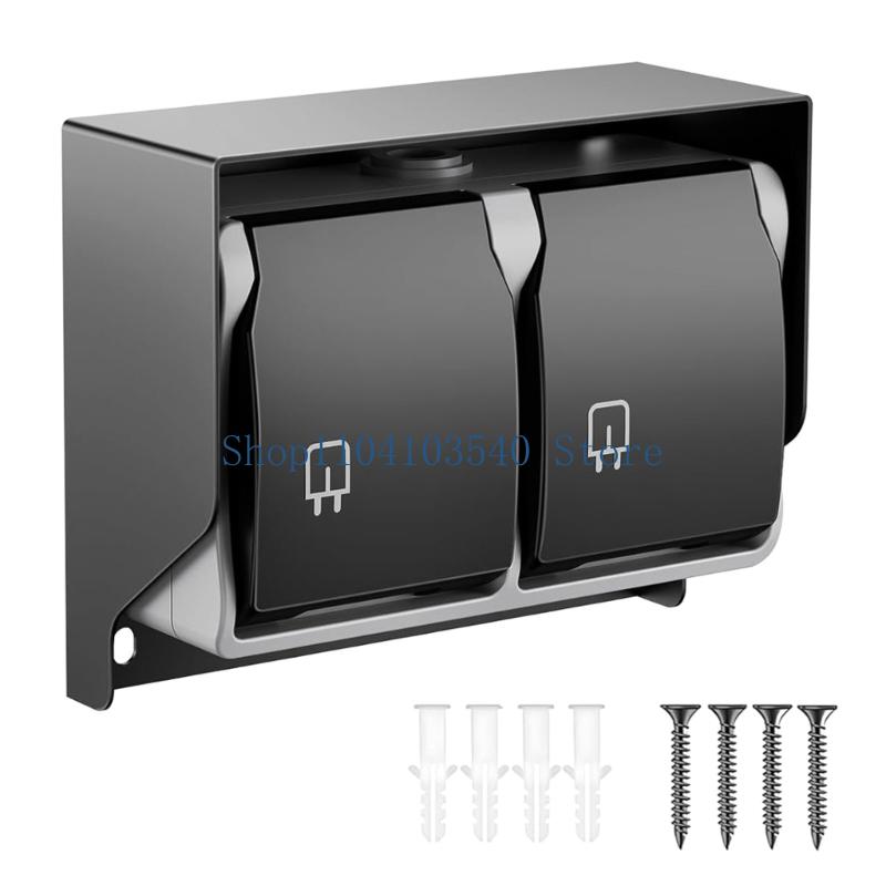 Outdoor Power Outlet Cover - 02DC Elektrische uitlaat Huishouden Twee holesbus
