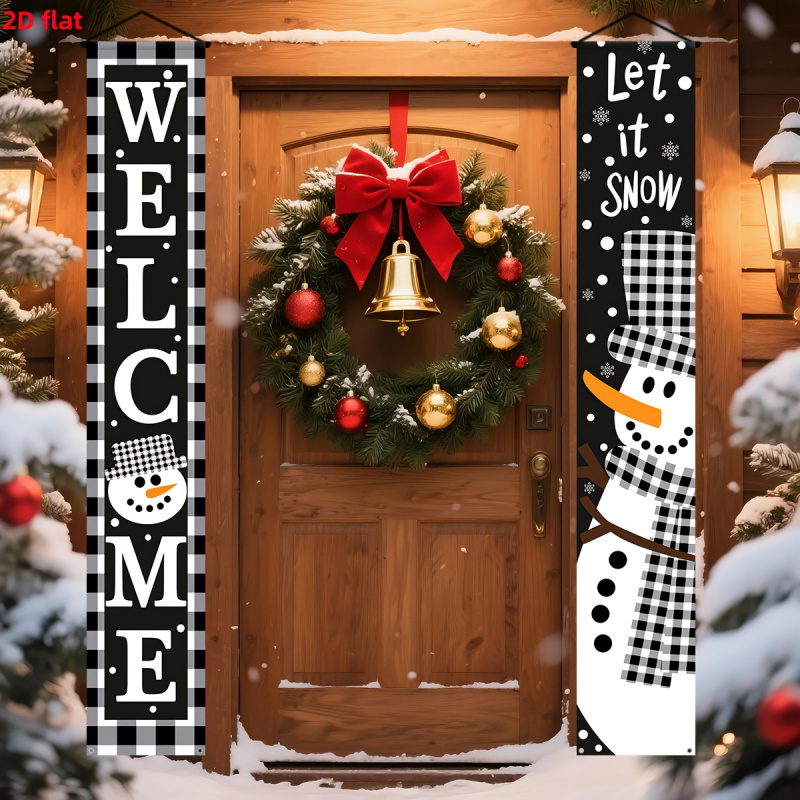 Outdoor Power House - 1pc2D plat, kerstversieringsbanner voor gebruik binnen