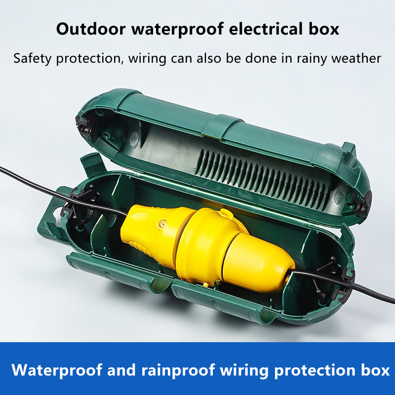 Outdoor Power Outlet Cover - Veiligheidsafdekking voor buitenverlengsnoeren met waterdichte afdichting