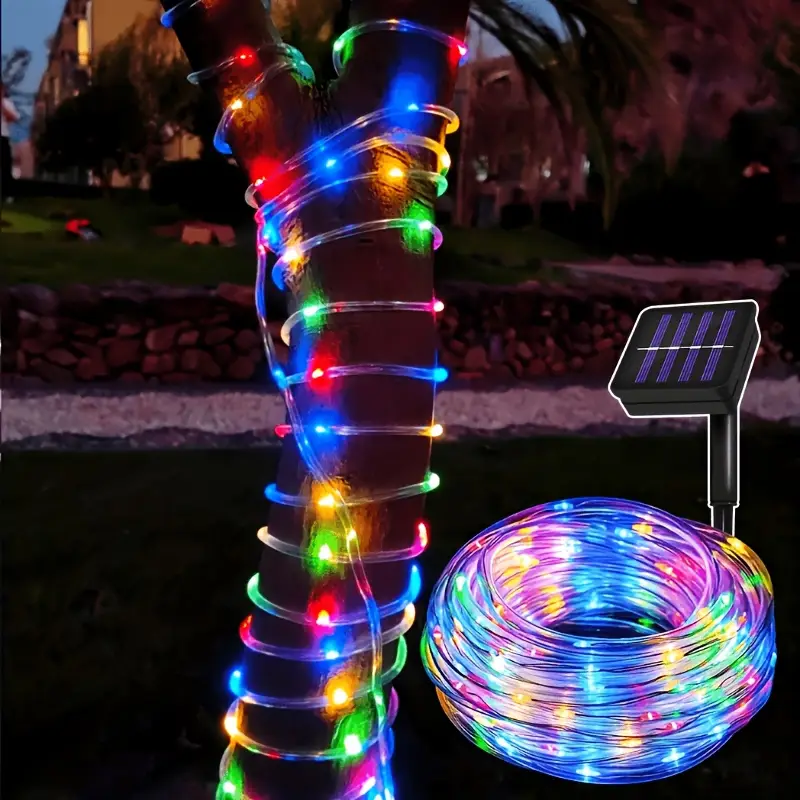 Outdoor Power For Christmas Lights - LED-buizen op zonne-energie voor buitendecoratie Meerkleurige
