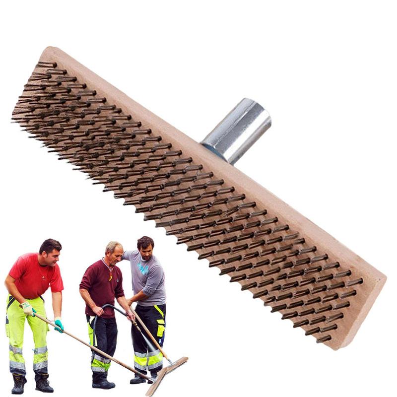 Outdoor Power Broom - Stalen schrobborstel verbreed roestvrij GrassMoss metalen