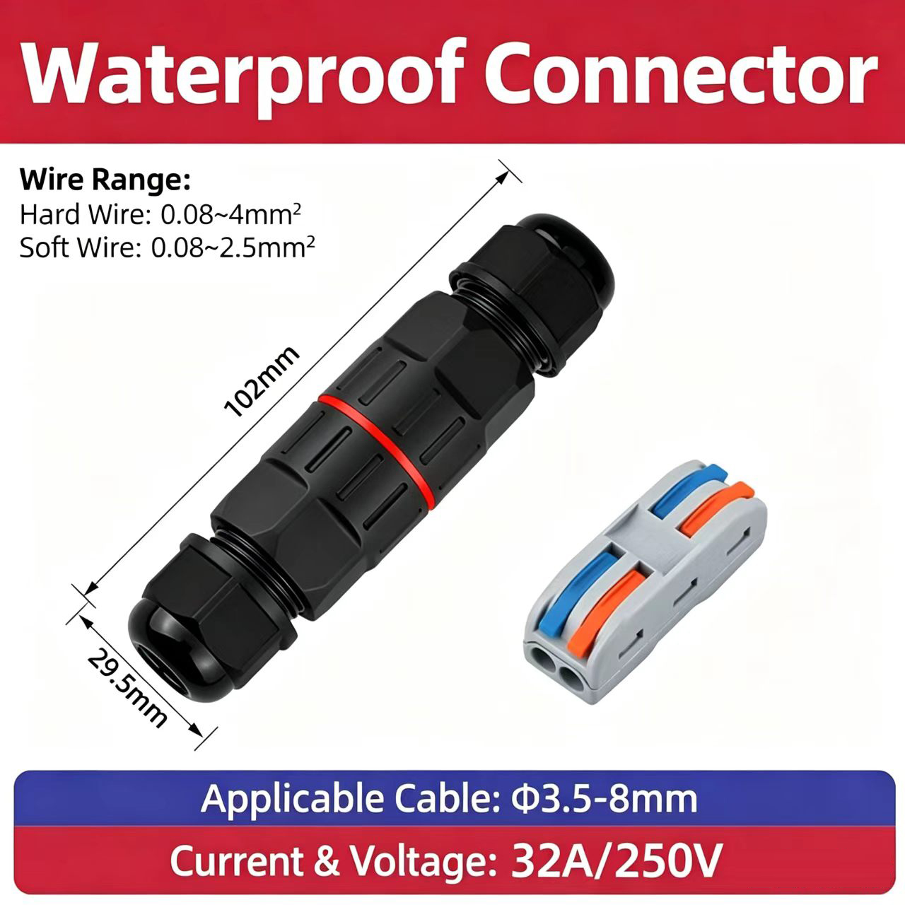 1Pc 2 Pin 3 Pin Draadconnector - Outdoor Power Parts recensie en prijs