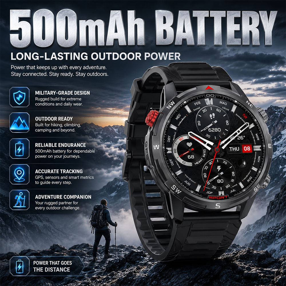 Nieuwe Outdoor Smartwatch met  - Outdoor Power Meter Box recensie en prijs
