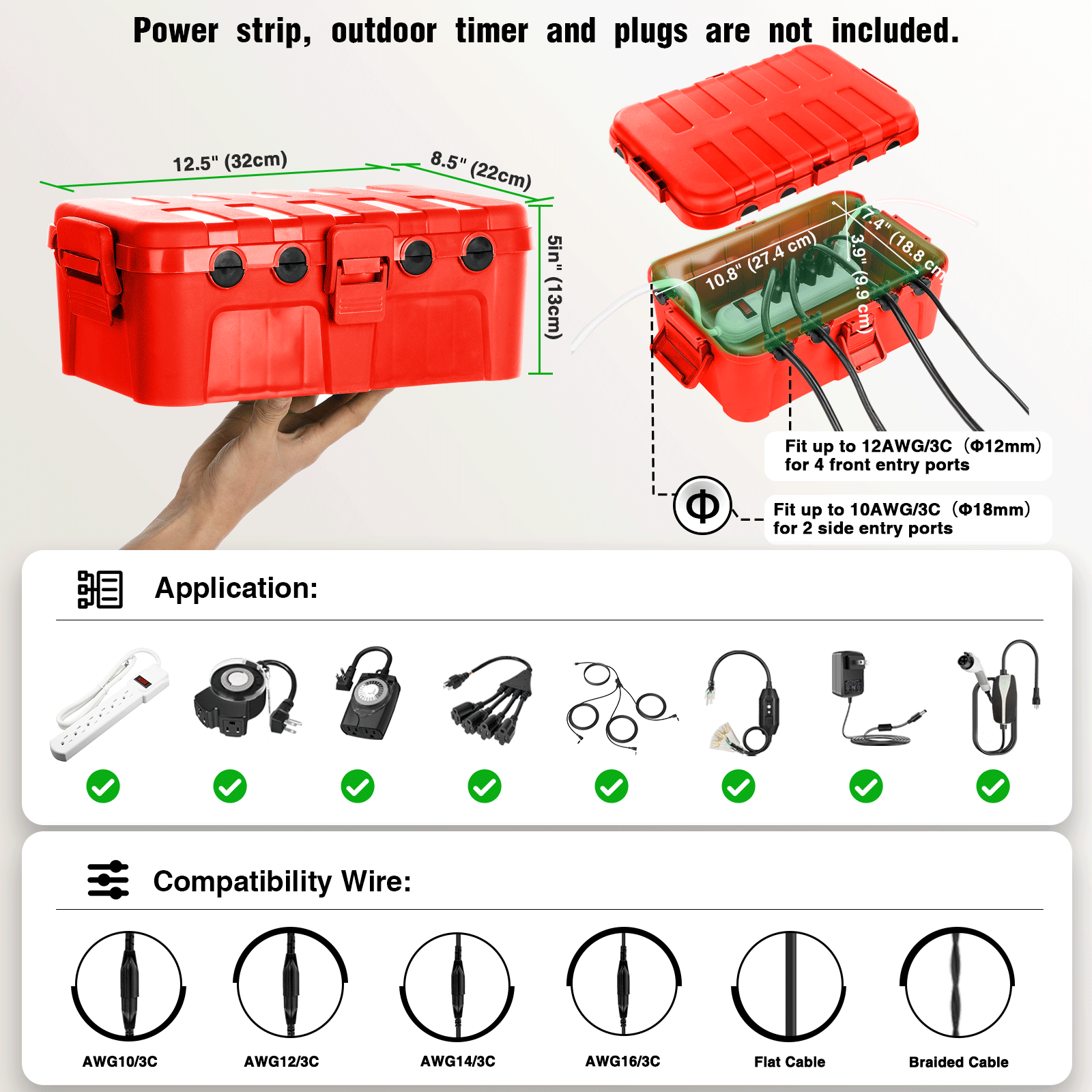 Weerbestendige IP54 buitenverl - Outdoor Power Outlet Cover recensie en prijs