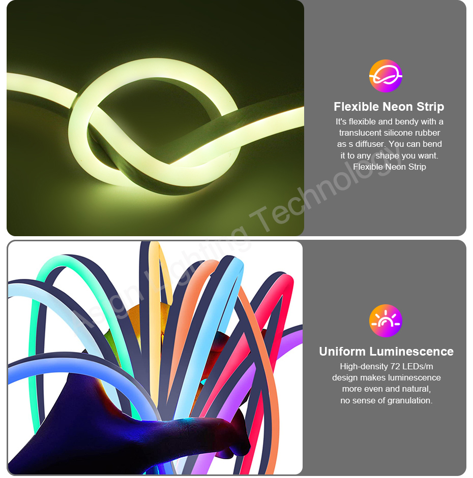 220V RGB LED Neon Strip met EU - Outdoor Power Hub recensie en prijs