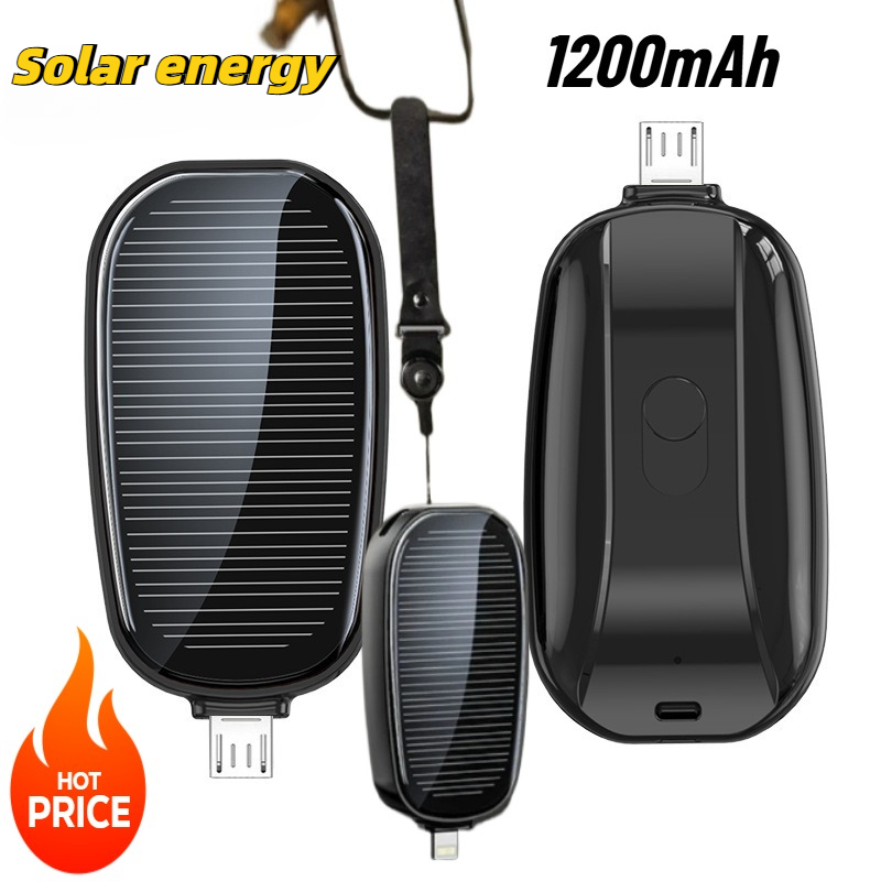 1200mAh Solar Mini Power Bank  - Outdoor Power Hub recensie en prijs