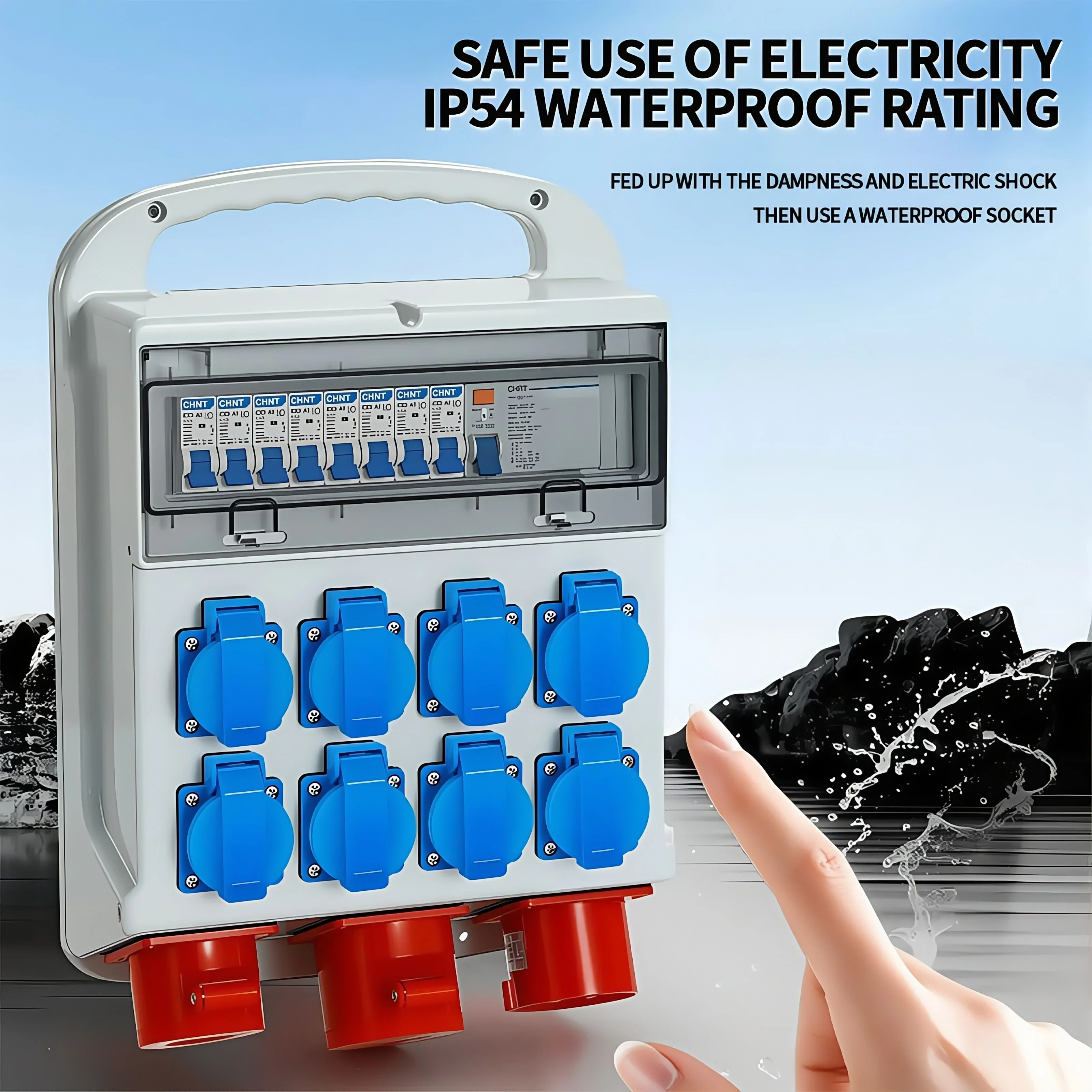 IP54 16A waterdichte industrië - Outdoor Power Plus recensie en prijs