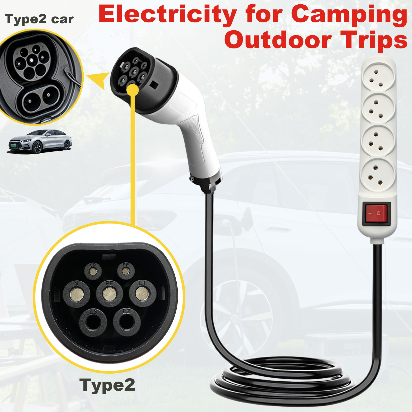 Type2 V2L-ontladingsadapter Is - Outdoor Power Hub recensie en prijs