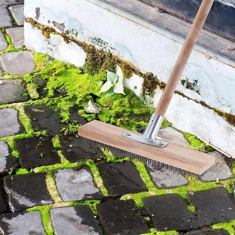 Stalen schrobborstel verbreed  - Outdoor Power Broom recensie en prijs