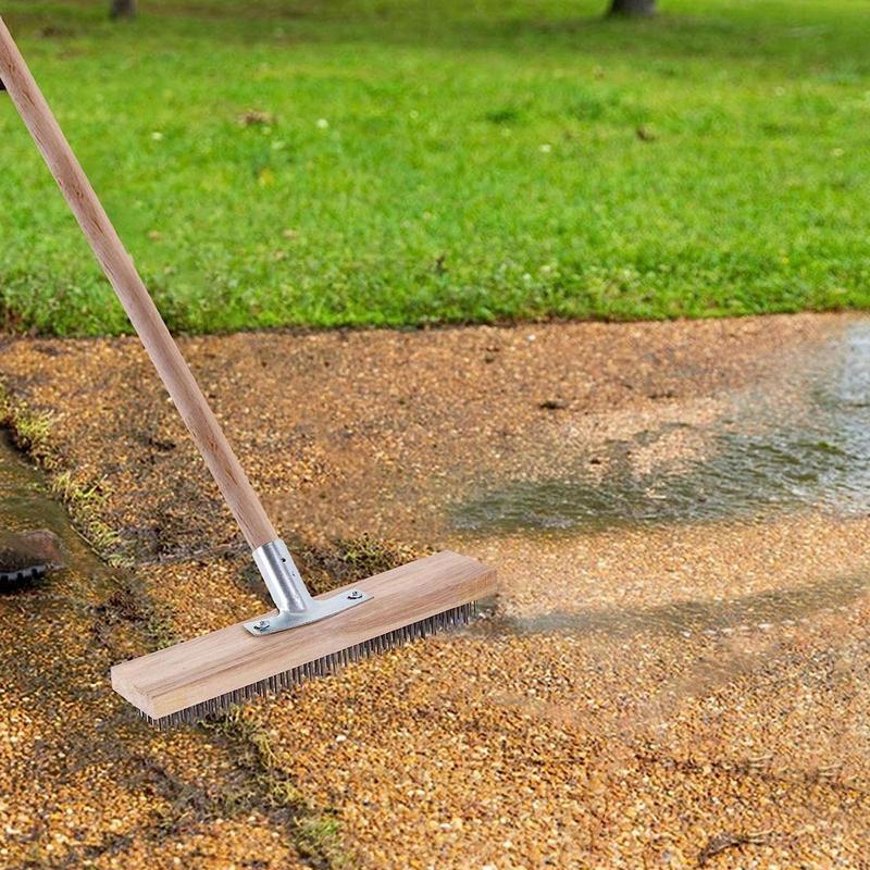 Stalen schrobborstel verbreed  - Outdoor Power Broom recensie en prijs