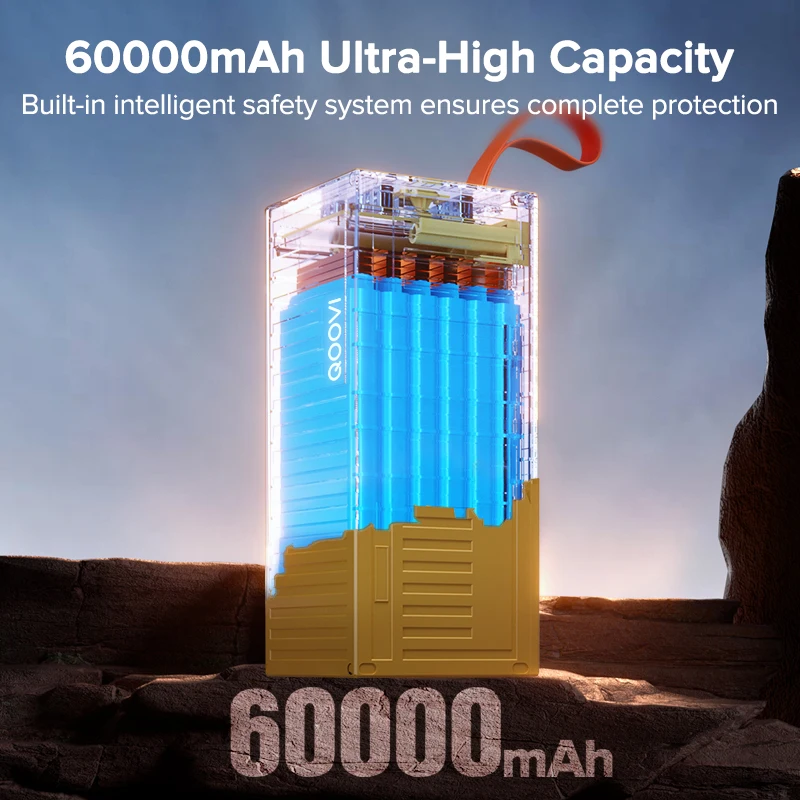 QOOVI 60000mAh Power Bank 22.5 - Outdoor Power Lead recensie en prijs