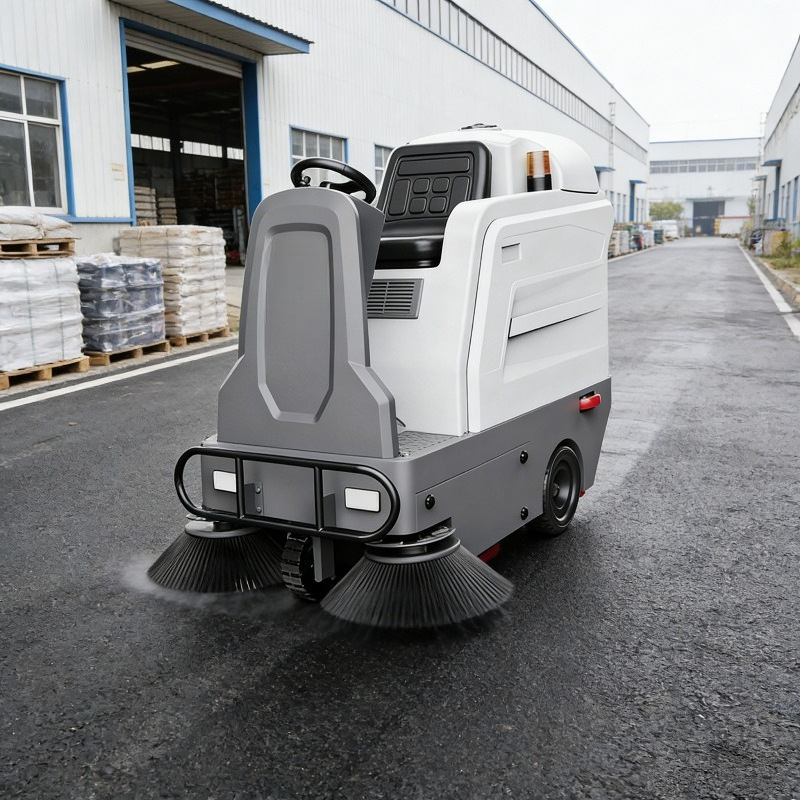 Elektrische buiten-straatveegm - Outdoor Power Broom recensie en prijs