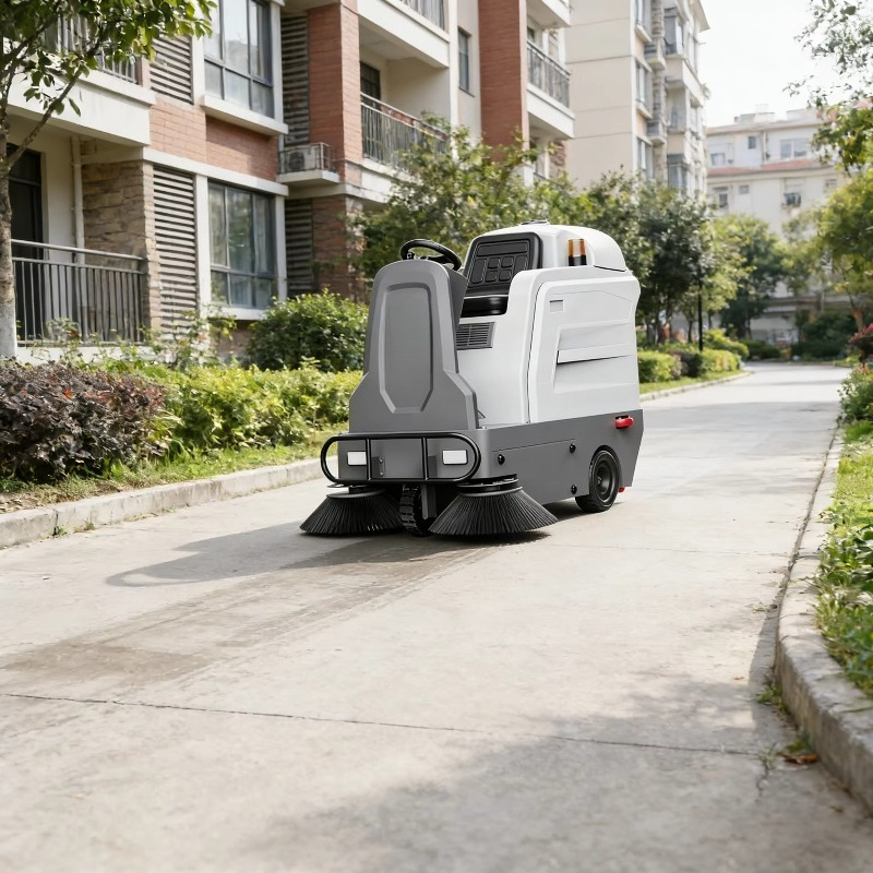 Elektrische buiten-straatveegm - Outdoor Power Broom recensie en prijs